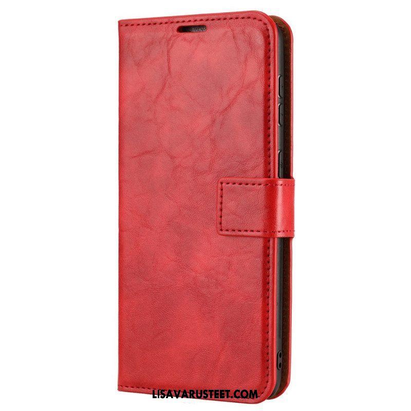 Case Nahkakotelo Samsung Galaxy S22 Ultra 5G Irrotettava Vintage-tyyli