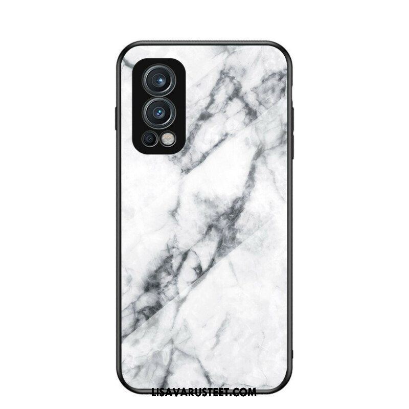 Case OnePlus Nord 2 5G Marmorivärit Karkaistu Lasi