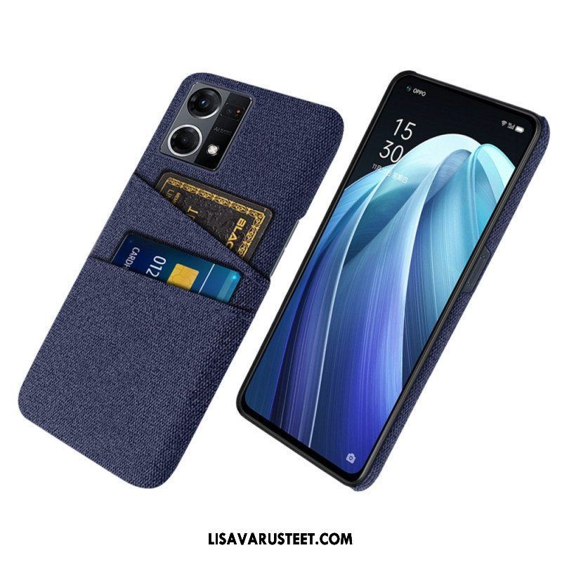 Case Oppo Reno 7 Kangas Korttipidike