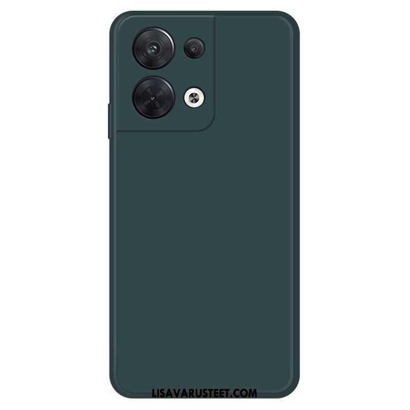 Case Oppo Reno 8 Sisustus Silikonista Mikrokuitua