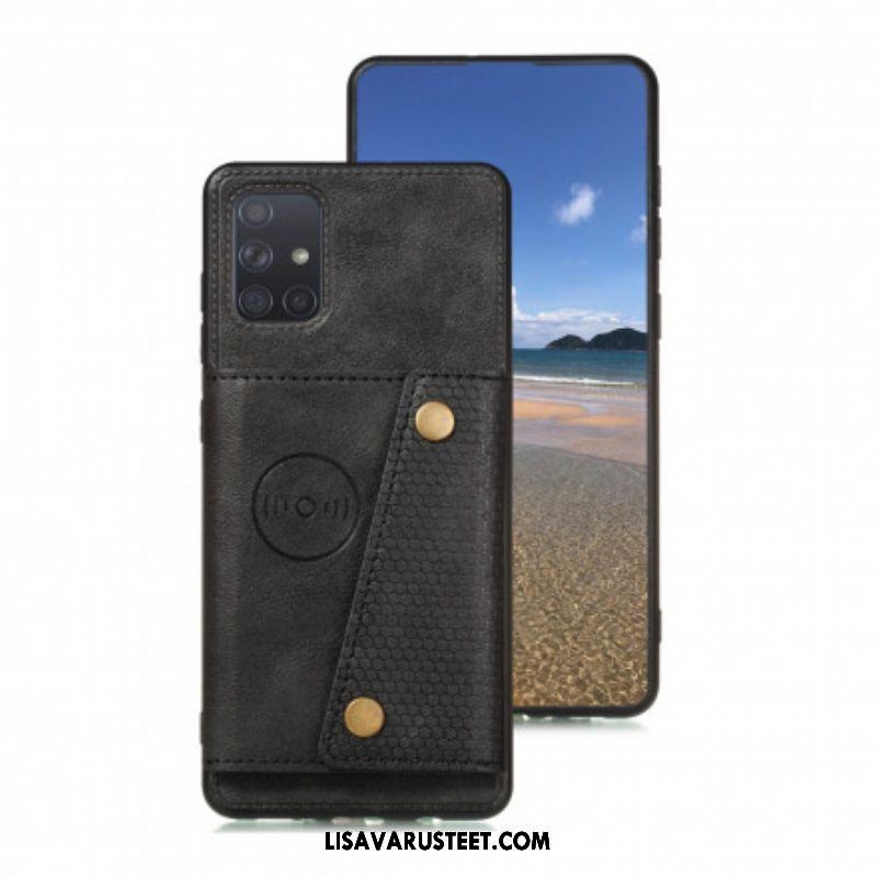 Case Samsung Galaxy A52 4G / A52 5G / A52s 5G Lompakkokuori Nappaa Lompakko