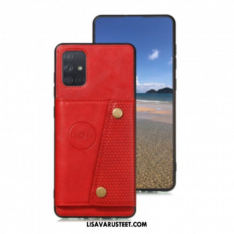 Case Samsung Galaxy A52 4G / A52 5G / A52s 5G Lompakkokuori Nappaa Lompakko