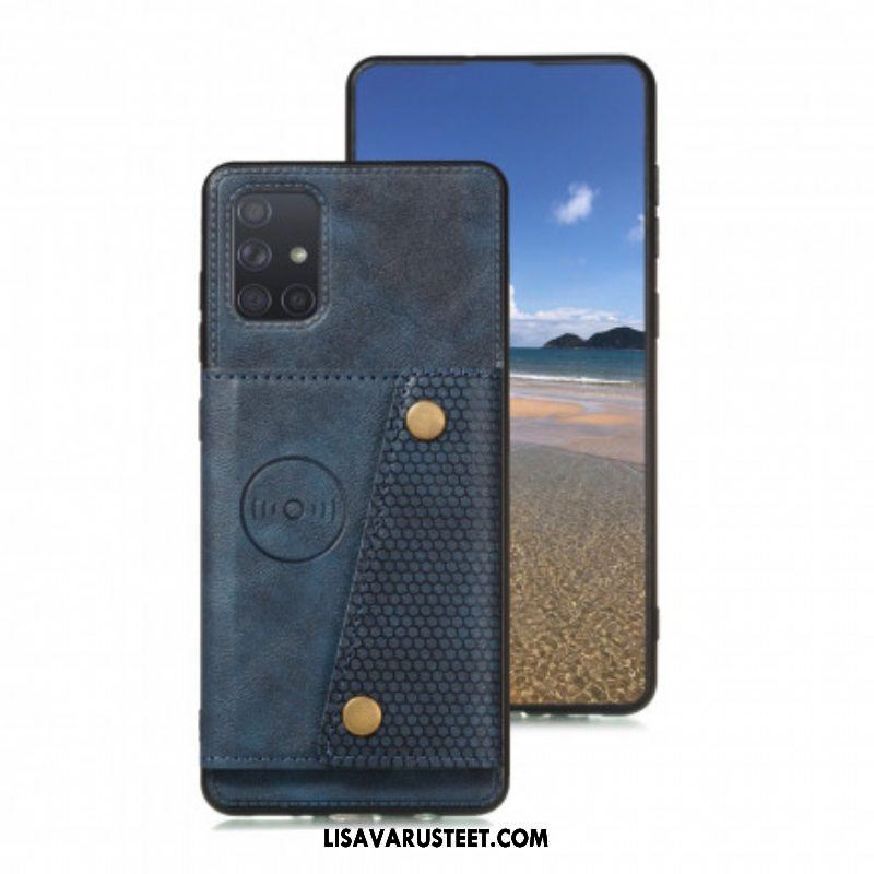 Case Samsung Galaxy A52 4G / A52 5G / A52s 5G Lompakkokuori Nappaa Lompakko