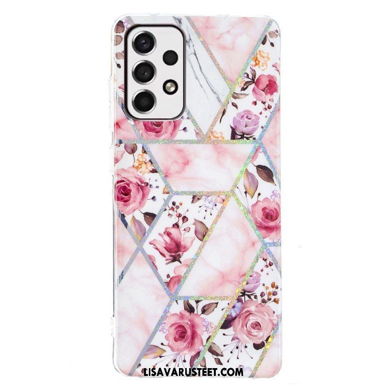 Case Samsung Galaxy A53 5G Marmoroidut Kukat