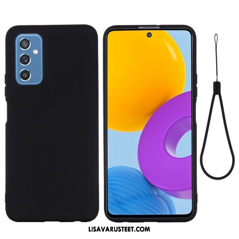 Case Samsung Galaxy M52 5G Suojaketju Kuori Strappy Nestemäinen Silikoni