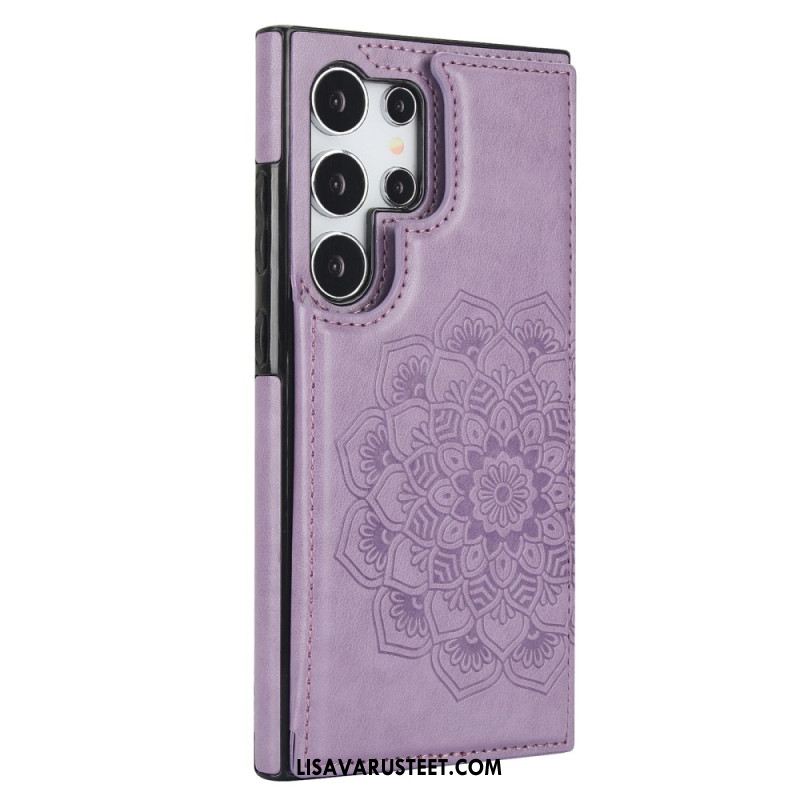 Case Samsung Galaxy S24 Ultra 5g Puhelinkuoret Mandala-kukkakuvio Ja Tuki