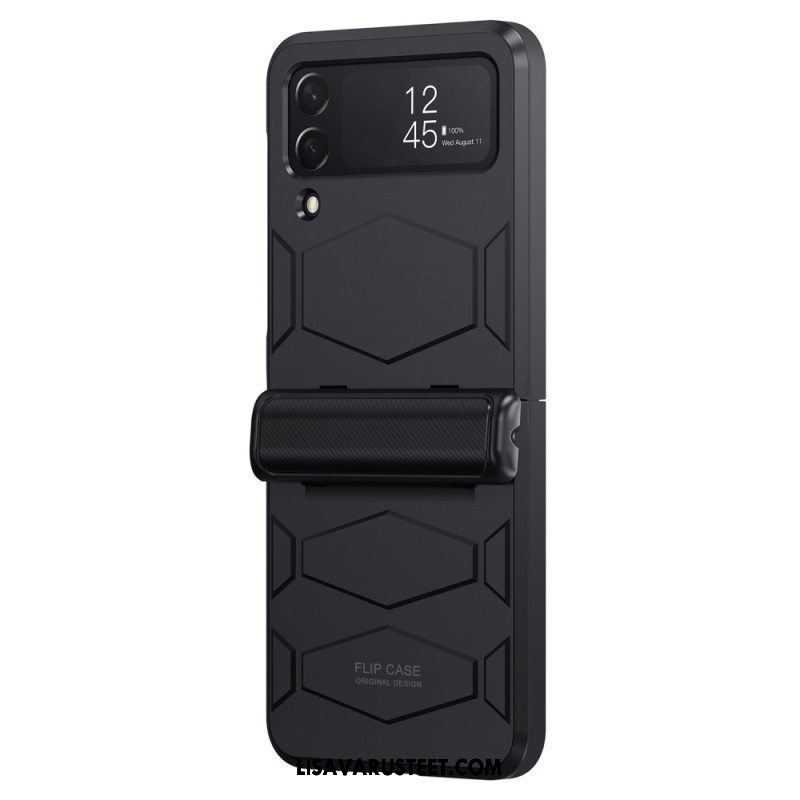 Case Samsung Galaxy Z Flip 4 Kotelot Flip Jäykkä Hunajakennomuotoilu