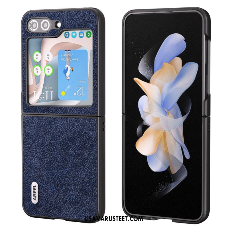 Case Samsung Galaxy Z Flip 5 Puhelinkuoret Abeel Vintage -nahkaefekti