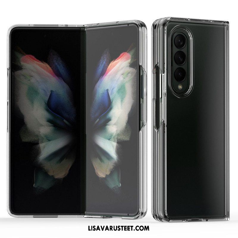 Case Samsung Galaxy Z Fold 3 5G Läpinäkyvät Värilliset Reunat