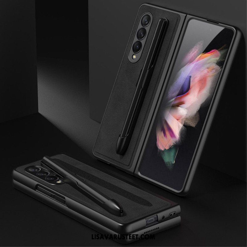 Case Samsung Galaxy Z Fold 3 5G Nahkavaikutteinen Kynäteline Gkk