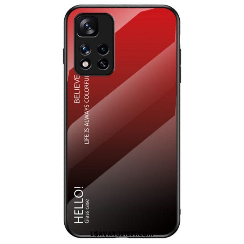 Case Xiaomi Redmi Note 11 Pro Plus 5G Karkaistu Lasi Hello