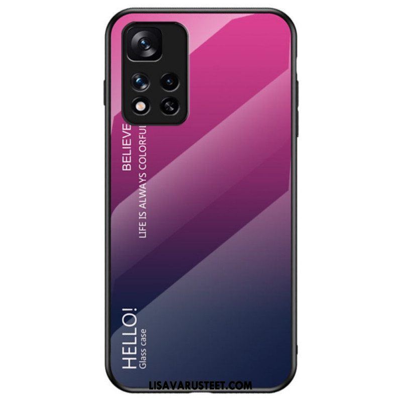 Case Xiaomi Redmi Note 11 Pro Plus 5G Karkaistu Lasi Hello