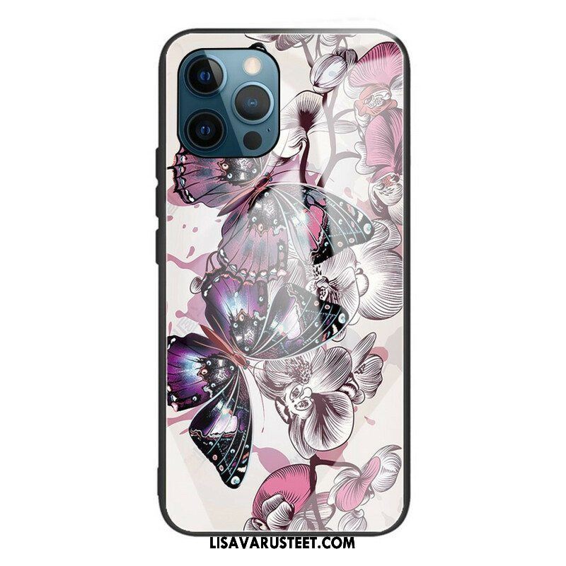 Case iPhone 13 Pro Butterflies Variation Karkaistu Lasi