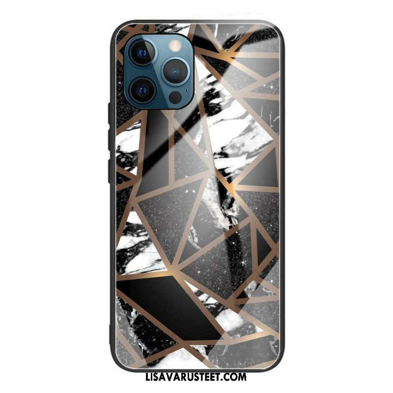 Case iPhone 13 Pro Geometria Marmori Karkaistu Lasi