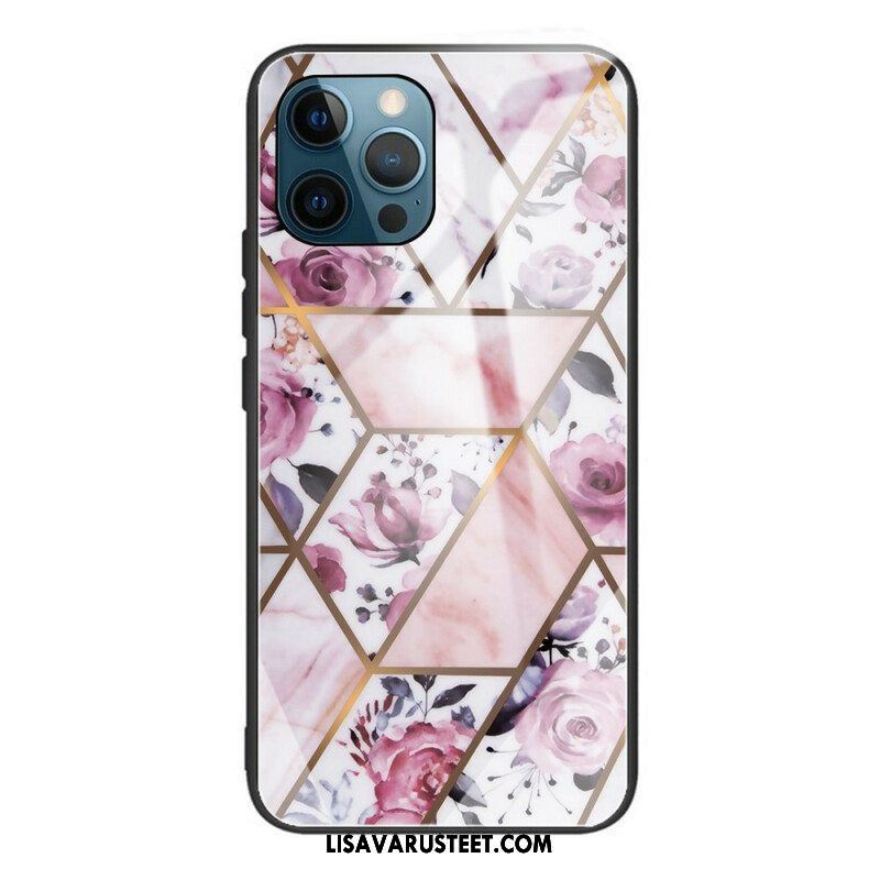 Case iPhone 13 Pro Geometria Marmori Karkaistu Lasi