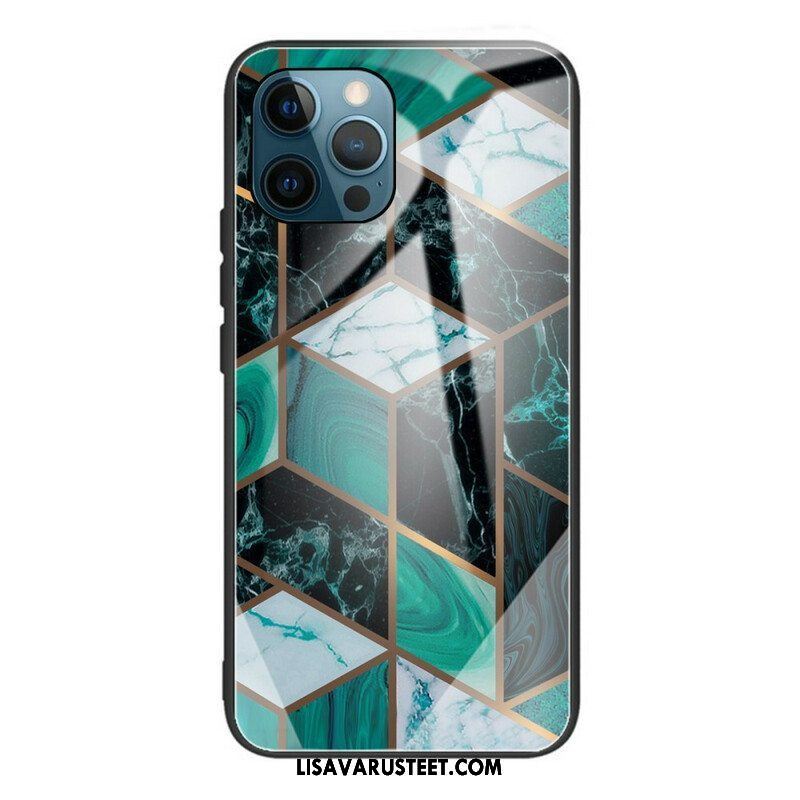 Case iPhone 13 Pro Geometria Marmori Karkaistu Lasi