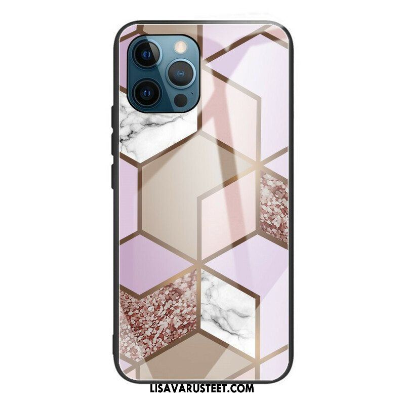 Case iPhone 13 Pro Geometria Marmori Karkaistu Lasi