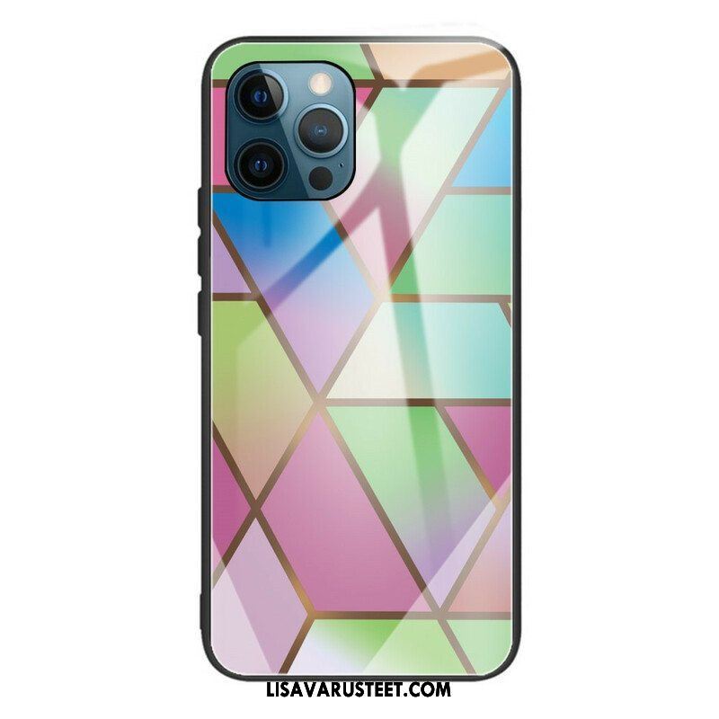 Case iPhone 13 Pro Geometria Marmori Karkaistu Lasi