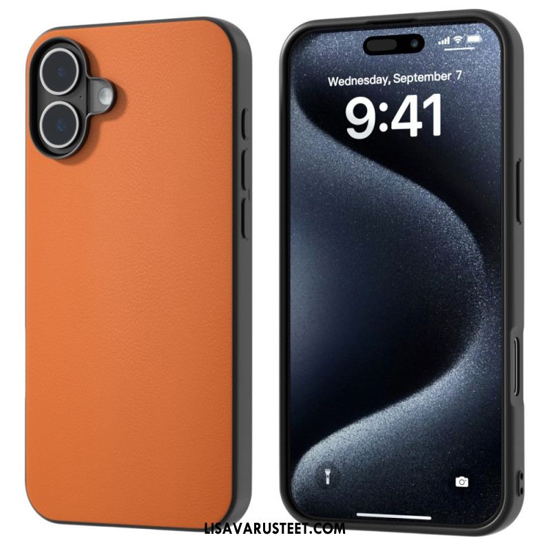 Case iPhone 16 Puhelinkuoret Nahkaefekti