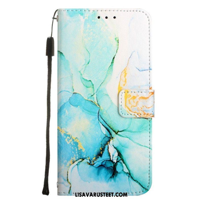 Flip Case OnePlus Nord CE 2 5G Suojaketju Kuori Strip Marble