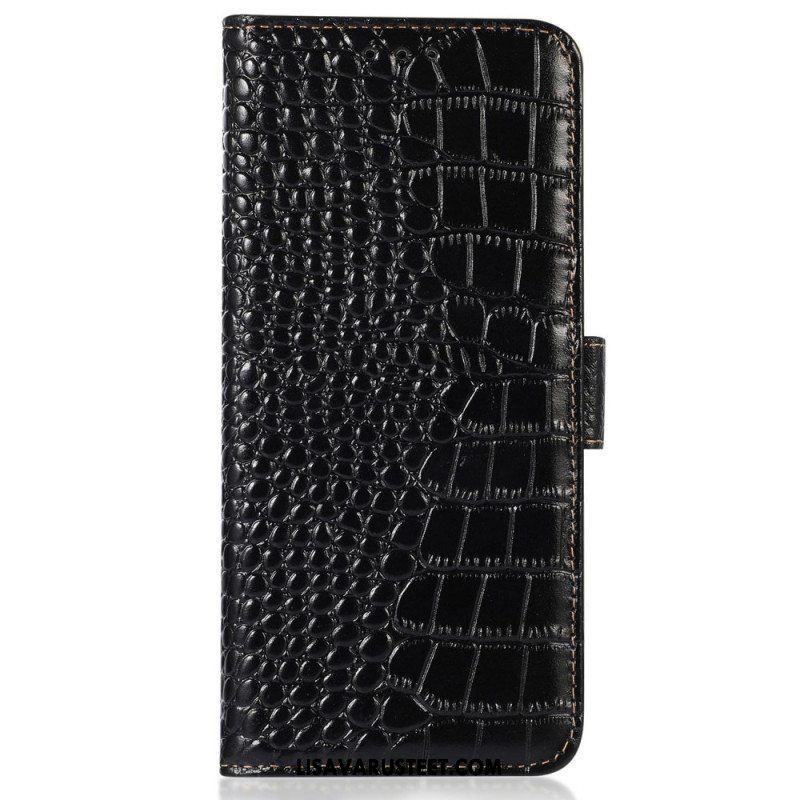 Flip Case Oppo Reno 8 Crocodile Style Rfid