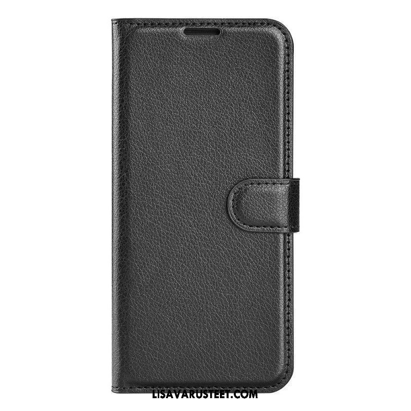 Flip Case Samsung Galaxy A14 / A14 5G Klassinen Keinonahka