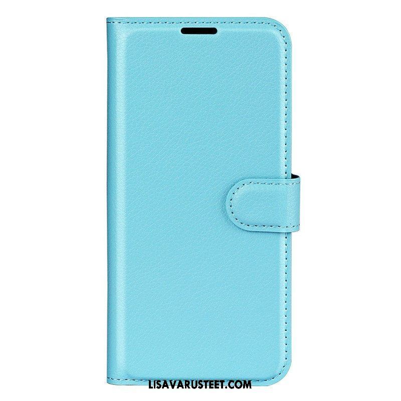 Flip Case Samsung Galaxy A14 / A14 5G Klassinen Keinonahka