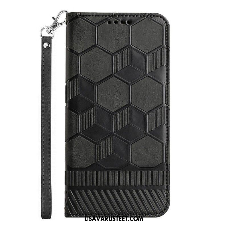 Flip Case Samsung Galaxy A54 5G Jalkapallon Kuvio