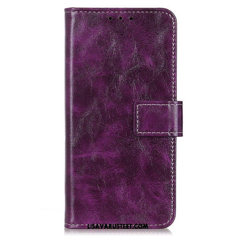 Flip Case Samsung Galaxy M23 5G Kiiltävä Tekonahka