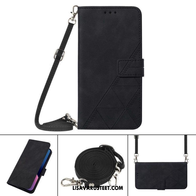 Flip Case Samsung Galaxy M53 5G Olkapään Kolmiot