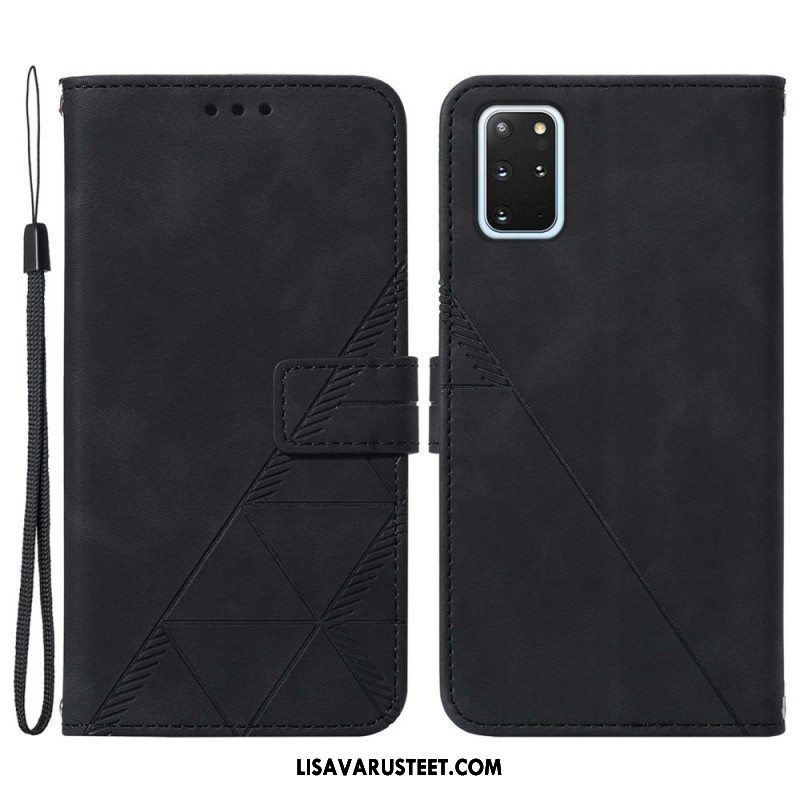 Flip Case Samsung Galaxy S20 Plus / S20 Plus 5G Pyramid-nahkaefekti