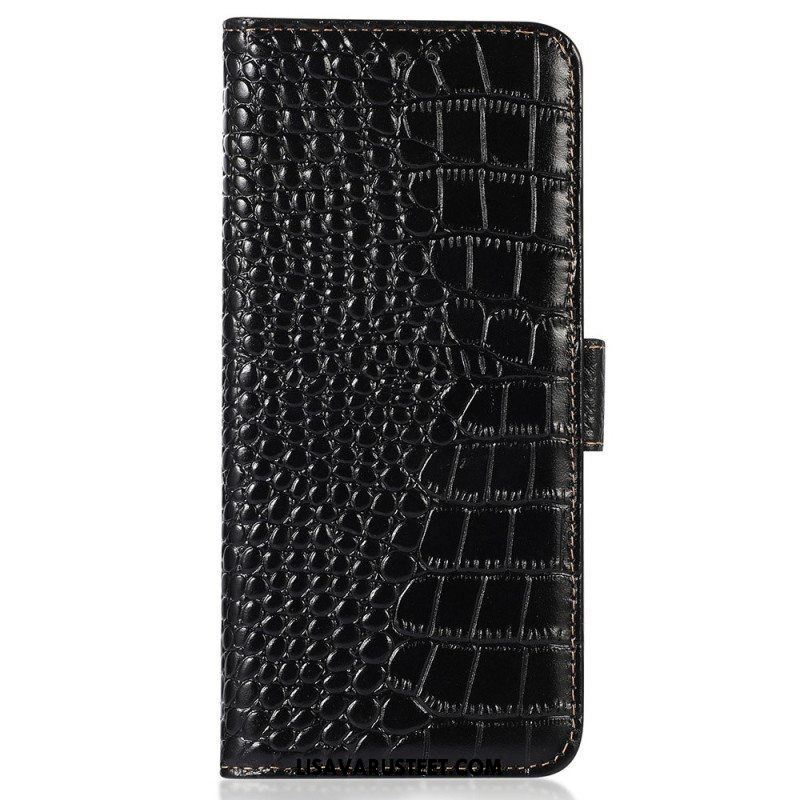 Flip Case Sony Xperia 5 IV Crocodile Style Rfid