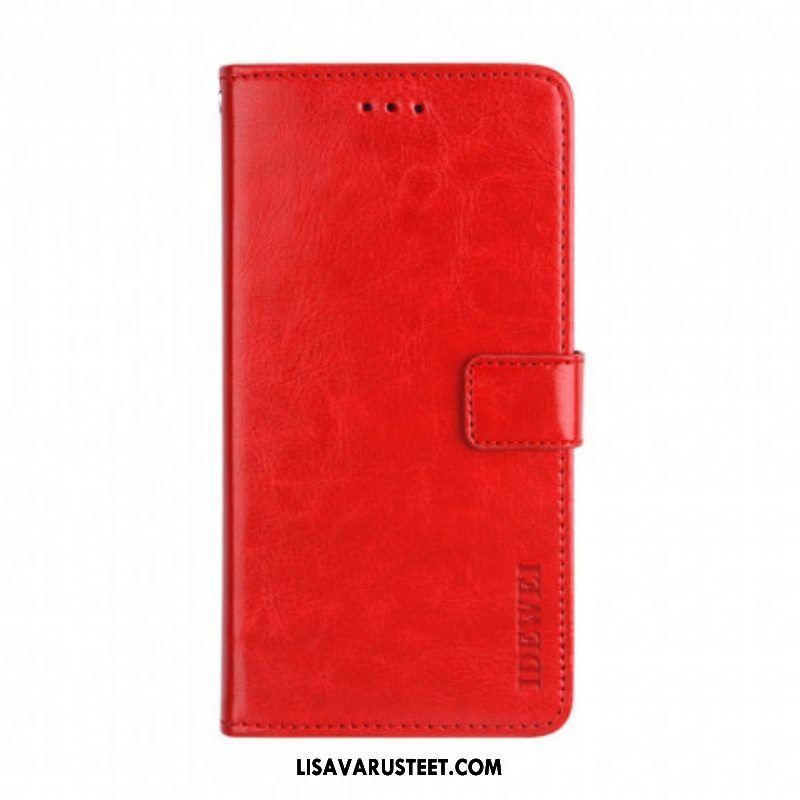 Flip Case Xiaomi Redmi Note 10 Pro Nahkajäljitelmä Idewei