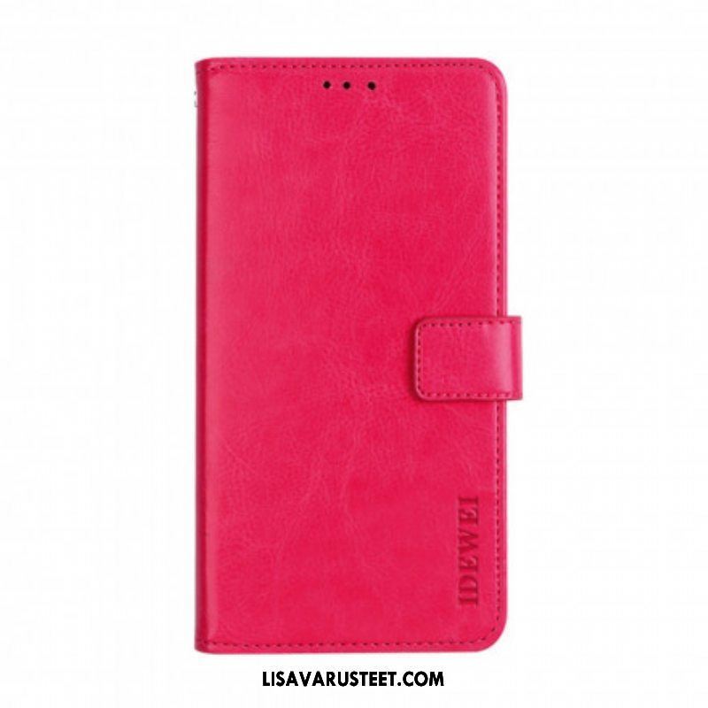 Flip Case Xiaomi Redmi Note 10 Pro Nahkajäljitelmä Idewei