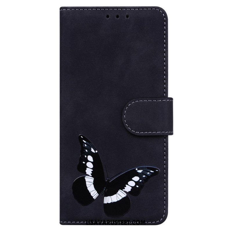 Flip Case Xiaomi Redmi Note 10 Pro Skin Touch Butterfly