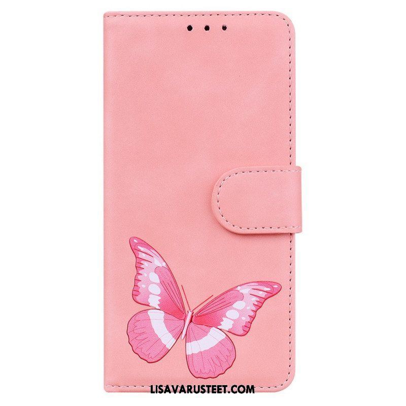 Flip Case Xiaomi Redmi Note 10 Pro Skin Touch Butterfly