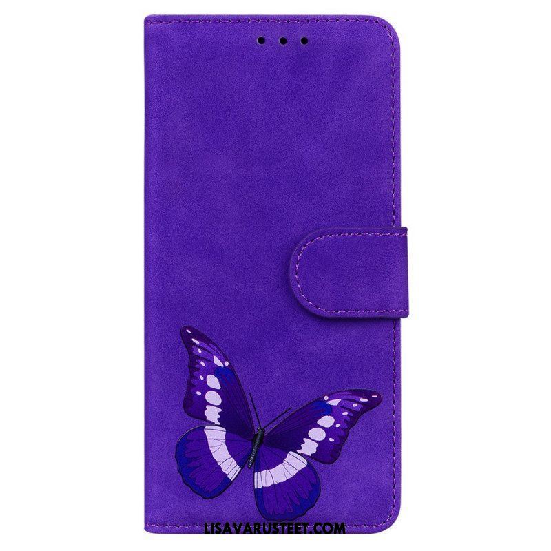 Flip Case Xiaomi Redmi Note 10 Pro Skin Touch Butterfly