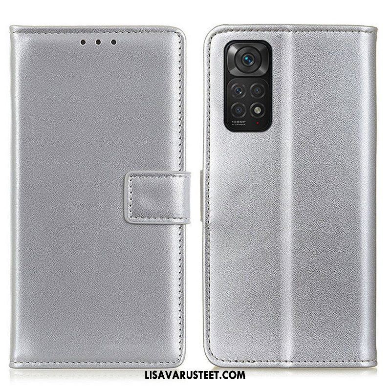 Flip Case Xiaomi Redmi Note 11 / 11S Tavallista Keinonahkaa