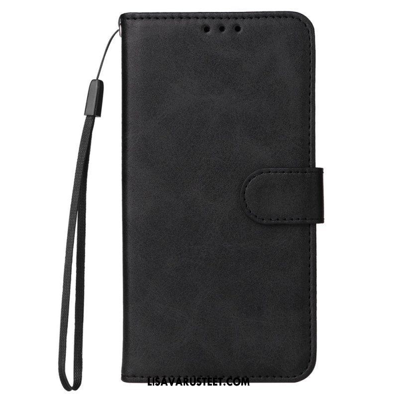 Flip Case Xiaomi Redmi Note 12 Pro Plus Suojaketju Kuori Tavallinen Hihnalla