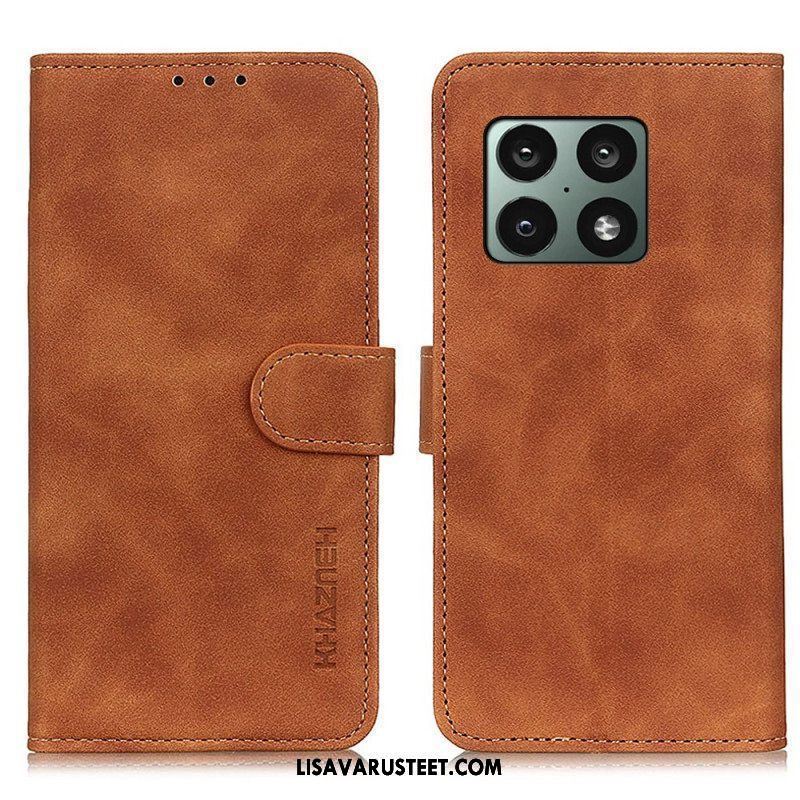 Kotelot OnePlus 10 Pro 5G Matta Vintage Leather Effect Khazneh