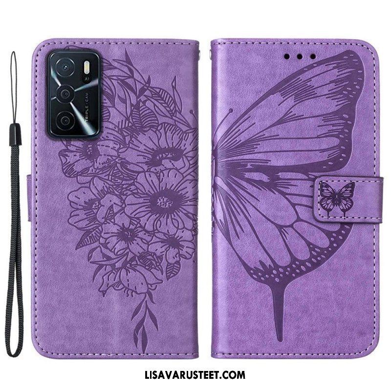 Kotelot Oppo A16 / A16s Butterfly Design