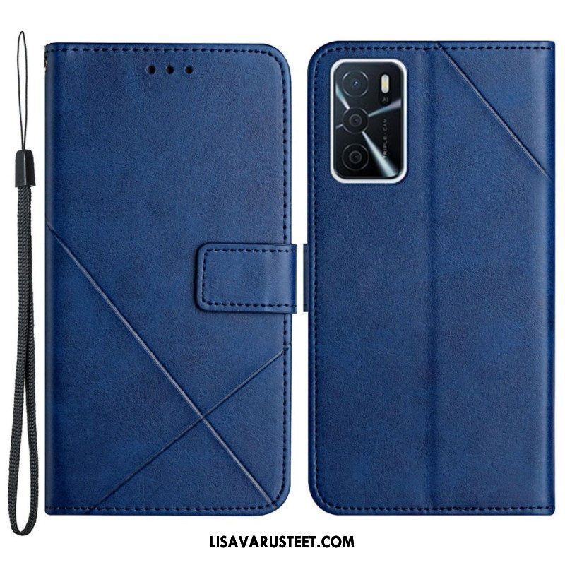 Kotelot Oppo A16 / A16s X Design Geo Leather Style