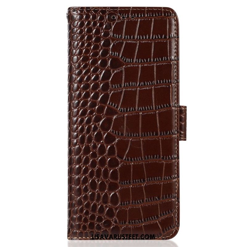 Kotelot Oppo A98 5g Khazneh Crocodile Style Rfid-esto