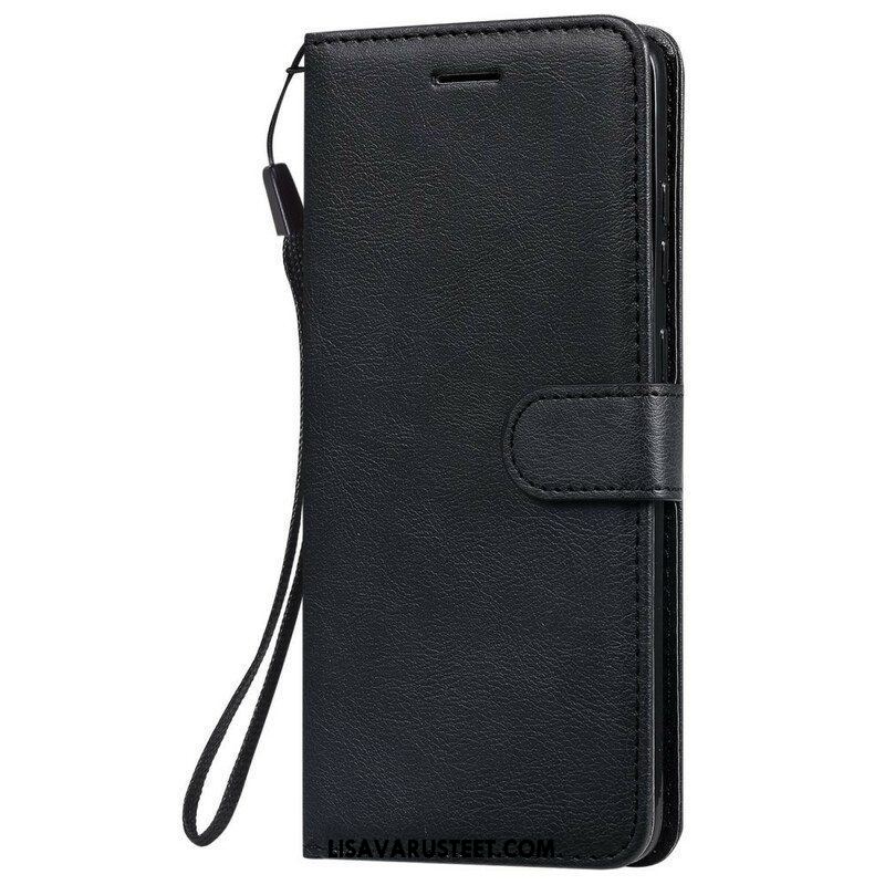 Kotelot Samsung Galaxy S20 Plus / S20 Plus 5G Suojaketju Kuori Strappy Leather Effect