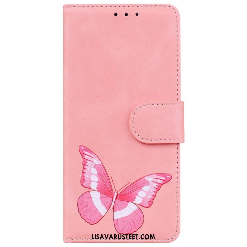 Kotelot Xiaomi 14t Puhelinkuoret Butterfly Suede Effect