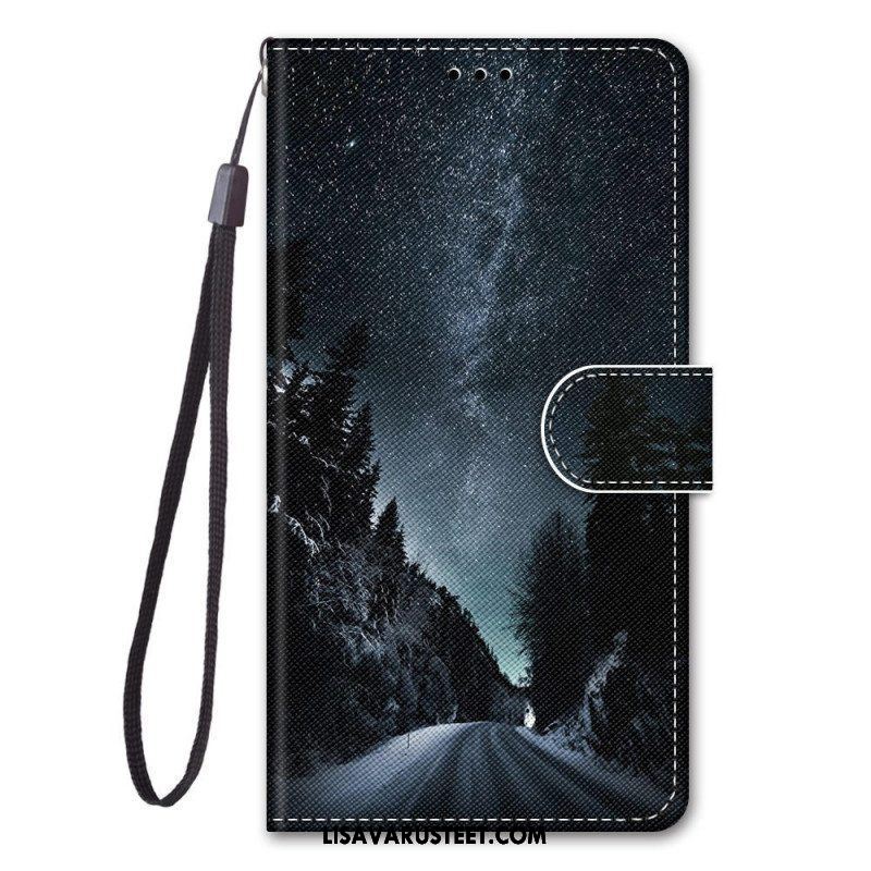 Kotelot Xiaomi Redmi Note 11 Pro Plus 5G Suojaketju Kuori Lanyard Maisema