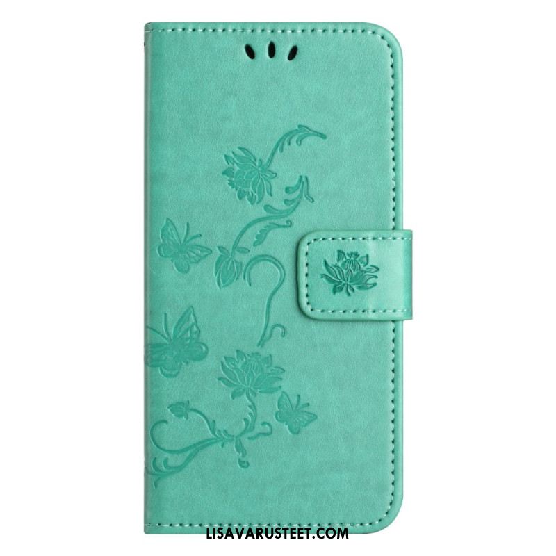 Kotelot Xiaomi Redmi Note 13 5g Strap Flowers Suojakuori