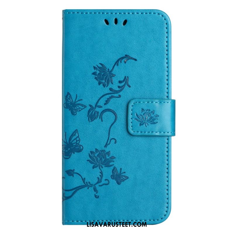 Kotelot Xiaomi Redmi Note 13 5g Strap Flowers Suojakuori