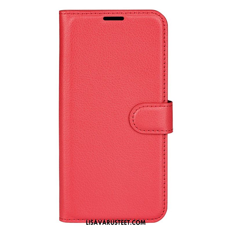 Kotelot Xiaomi Redmi Note 13 Pro 5g Classic Litchi Faux Leather Suojakuori