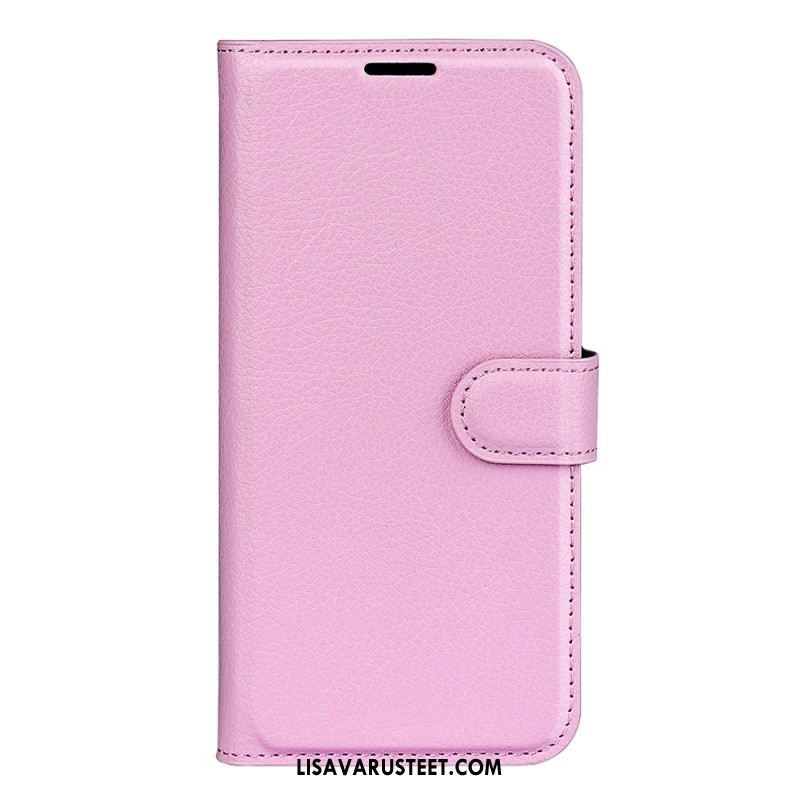 Kotelot Xiaomi Redmi Note 13 Pro 5g Classic Litchi Faux Leather Suojakuori